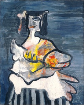 Robert Motherwell, La Belle Mexicaine (Maria), 1941. Oil on canvas, 29-1/2 x 23-3/4 inches. © Dedalus Foundation, Inc./ Licensed by VAGA, New York, NY