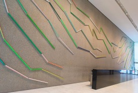 Cordy Ryman, Lightening Vines, 2017, installed at Tower 49. Cordy Ryman: Free Fall, at Tower 49 Gallery. Courtesy of the artist and Tower 49