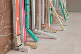 Cordy Ryman, Root Vines, 2017, detail. Installed at Tower 49 Gallery. Cordy Ryman, Lightening Vines, 2017, installed at Tower 49. Cordy Ryman: Free Fall, at Tower 49 Gallery. Courtesy of the artist and Tower 49