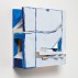 Cordy Ryman, Blue Mission, 2016. Acrylic and enamel on wood, 13 x 12 x 4.5 inches. Courtesy of the artist and Tower 49