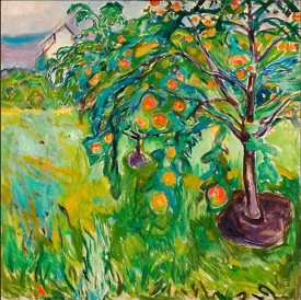 Edvard Munch, Apple Tree by the Studio, 1920-28. Munchmuseet, Oslo
