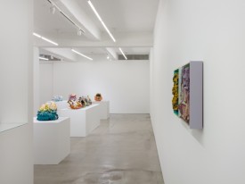 Installation shot of the exhibition under review: Brian Rochefort: Hot Spots at Van Doren Waxter, New York, November 3 to December 22, 2017