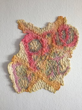 Loren Britton, preXpostX, 2017. Paper pulp, 26-1/2 x 17 inches. Courtesy of the artist and Field Projects