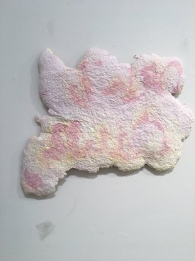 Loren Britton, Low Dawn, 2017. Paper pulp, 19 x 15-1/2 inches. Courtesy of the artist and Field Projects