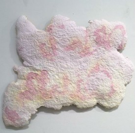 Loren Britton, Low Dawn, 2017. Paper pulp, 19 x 15-1/2 inches. Courtesy of the artist and Field Projects