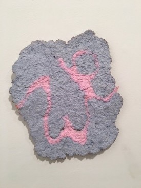 Loren Britton, We, 2017. Paper pulp, 9-3/4 x 8-1/2 inches. Courtesy of the artist and Field Projects