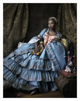 Fabiola Jean-Louis, Marie-Antoinette Is Dead, 2016. Archival pigment print on hot press bright paper, 33 x 26 inches. Courtesy of the artist and Alan Avery Art Company.