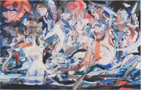 Cecily Brown, Madrepora (Shipwreck), 2016. Oil on linen, oil on linen, 97 x 151 inches. Courtesy of the artist and Paul Cooper Gallery