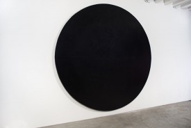 Wally Hedrick, Vietnam/Irac, 1970, 2003. Oil on canvas, 134.5 inches diameter. Courtesy of Karma