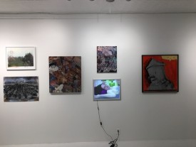 Installation shot of the exhibition with works by Ana Delgado, Mary Jones, David Brody, Kara Cox, Dennis Kardon and Elena Sisto