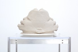 Matthew Angelo Harrison, Mk-015-Siamese, 2017. Ceramic, acrylic, aluminum, 7 x 14 x 8 inches. Courtesy of the artist and Jessica Silverman Gallery, San Francisco. Photo: Corine Vermeulen.