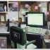 Matt Bollinger, Carolyn’s Office, 2017 Flashe and acrylic on canvas, 48 x 60 inches. Courtesy of the artist and Zürcher Gallery, New York