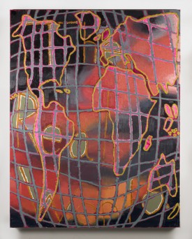 Emmitt Smith, 1992, 2017. Oil and acrylic on panel, 47 x 61 inches. Courtesy of the artist