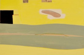 Frances Barth, Yellow Yellow, 2016. Acrylic on wood on panel, 24 x 36 inches. Courtesy of the artist and Silas von Morisse Gallery