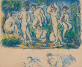 Paul Cézanne, The Bathers, ca. 1900. Watercolor over graphite. Thaw Collection, The Morgan Library & Museum