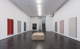Installation shot of the exhibition under review: Jim Lee: Half Off at Nicelle Beauchene Gallery, New York