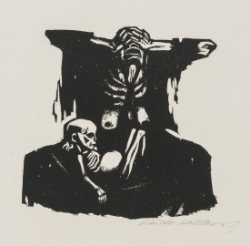 Käthe Kollwitz, Hunger 1922. Woodcut, 8.75 x 9 inches. Courtesy of Galerie St. Etienne