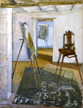 Marguerite Louppe, Les Trois Chevalets, n.d. Oil on canvas, 116 x 89 cm