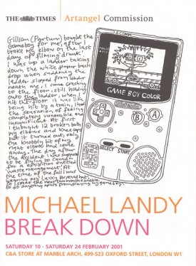 Poster for Michael Landy's Break Down, 2001