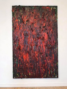 Rodney Dickson, Untitled, 2017. Oil on board, 96 x 40 inches. Courtesy of the Artists and David & Schweitzer Contemporary, New York