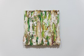 Rodney Dickson, Untitled, 2016. Oil on board, 17.75 × 17.75 inches. Courtesy of the Artists and David & Schweitzer Contemporary, New York