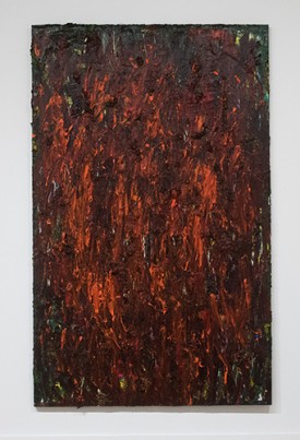 Rodney Dickson, Untitled, 2017. Oil on board, 96 x 40 inches. Courtesy of the Artists and David & Schweitzer Contemporary, New York