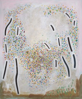 Jennifer Coates, Meadow, 2017. Acrylic on canvas, 72 x 60 inches. Courtesy of the artist and Freight + Volume