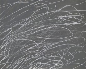 Cy Twombly, Untitled, 1969. Oil and wax crayon on paper 27 5/8 × 34 1/4 inches. Collection Cy Twombly Foundation © Cy Twombly Foundation. Courtesy Gagosian