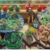 Janet Fish, Salad Fixings, 1983. Oil on linen, 38 x 56 inches. Courtesy of the artist and DC Moore Gallery