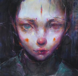 anjun Cheng, A Child, 2018. Oil on canvas, 48 x 48 inches. Courtesy of the artist.