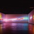Stephen Antonakos, Proscenium, 2000. Neon light installation. Left & right walls: 20’ x 70’3” center wall: 20' x c 56’ Photo: Jim Frank, NY