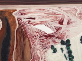 A detail of a painting by Carol Rhodes reproduced in the book under review. (Construction Site, 2003)