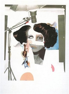 Richard Hamilton, Fashion Plate, 1969-70. Lithograph, screenprint, pochoir and cosmetic on paper, 749 x 650 mm