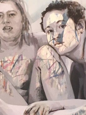 Jenny Saville, Delos, 2017-18. Detail, photographed by Walter Robinson