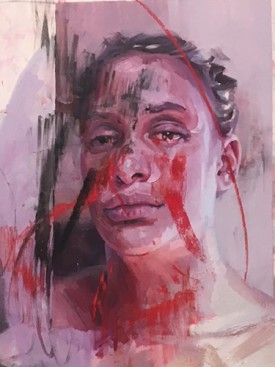 Jenny Saville, Vis and Ramin II, 2018. Detail, photograph by Walter Robinson