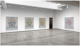 Installation shot of the exhibition under review: Charles Gaines at Paula Cooper Gallery, 2018.