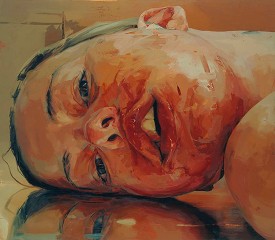 Jenny Saville, Reverse, 2002-3. Oil on canvas, 84 x 96 inches. Collection of Larry Gagosian.
