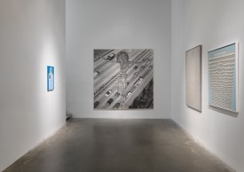 Installation shot. Thomas Bayrle: Playtime, June 20 to September 2, 2018. Photo courtesy New Museum, New York and Maris Hutchinson / EPW Studio.