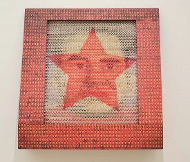 Thomas Bayrle, Mao, 1966. Oil on wood construction and engine, 145 x 148 x 32 cm. Photo: Axel Schneider.