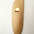Kevin Kegler, The Light Will Blind You, 2017. White pine, gold leaf, 46 × 13 × 6 inches. Courtesy of Resource:Art, Buffalo, NY