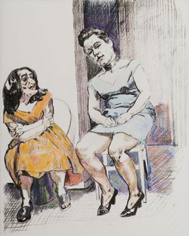 Paula Rego, La Celestina, 2001. Lithograph, 76 x 56 cm. Courtesy of Câmara Municipal de Cascais/ Fundação D. Luís I/ Casa das Histórias Paula Rego.