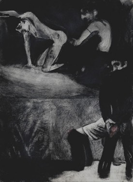 Jimmy Wright, Anvil #2, 1975, graphite on paper, 30 x 22 inches