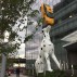 Donald Lipski, Spot! 2017. Hassenfeld Children’s Hospital, NYU-Langone Medical Center, New York. Fiberglass, steel, Prius., 39 x 20 x 9 feet. Photo: Donald Lipski