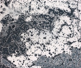 Babara Takenaga, Serrulata, 2018. Acrylic on linen, 45 x 54 inches. Courtesy of the artist and DC Moore Gallery