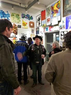 Richard Timperio at the opening of Sideshow Nation. Photo: Patricia Fabricant