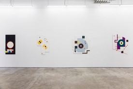 Installation view, Marilyn Lerner: Walking Backward Running Forward, 2018. Kate Werble Gallery, New York