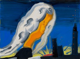 Elena Sisto, Vagabond (for Agnès Varda), 2018. Oil on linen, 12 x 16 inches. Courtesy of the artist and Bookstein Projects