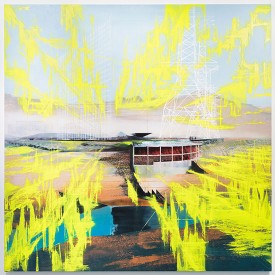 Tim Kent, Isotopia, 2018. Oil on canvas, 100 x 100 inches. Courtesy of the artist and Slag Gallery