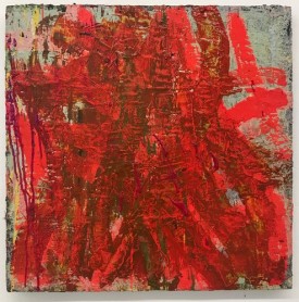 Benjamin Pritchard, Fire, 2018. Oil on panel, 20 x 20 inches. Courtesy of the artist and SFA Projects