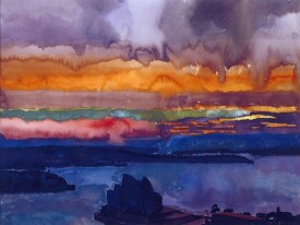 aham Nickson, Sydney Opera House V, 1999. Watercolor on paper, 18 x 24 inches. Courtesy of The William Louis-Dreyfus Foundation Inc